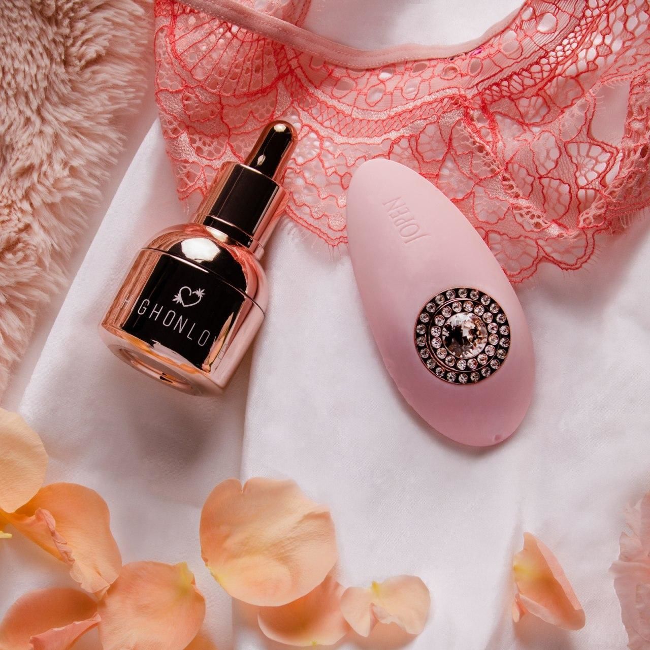 Подарунковий набір HighOnLove & JOPEN: Objects of Desire (краплі для клітора і вібратор з кристалами)