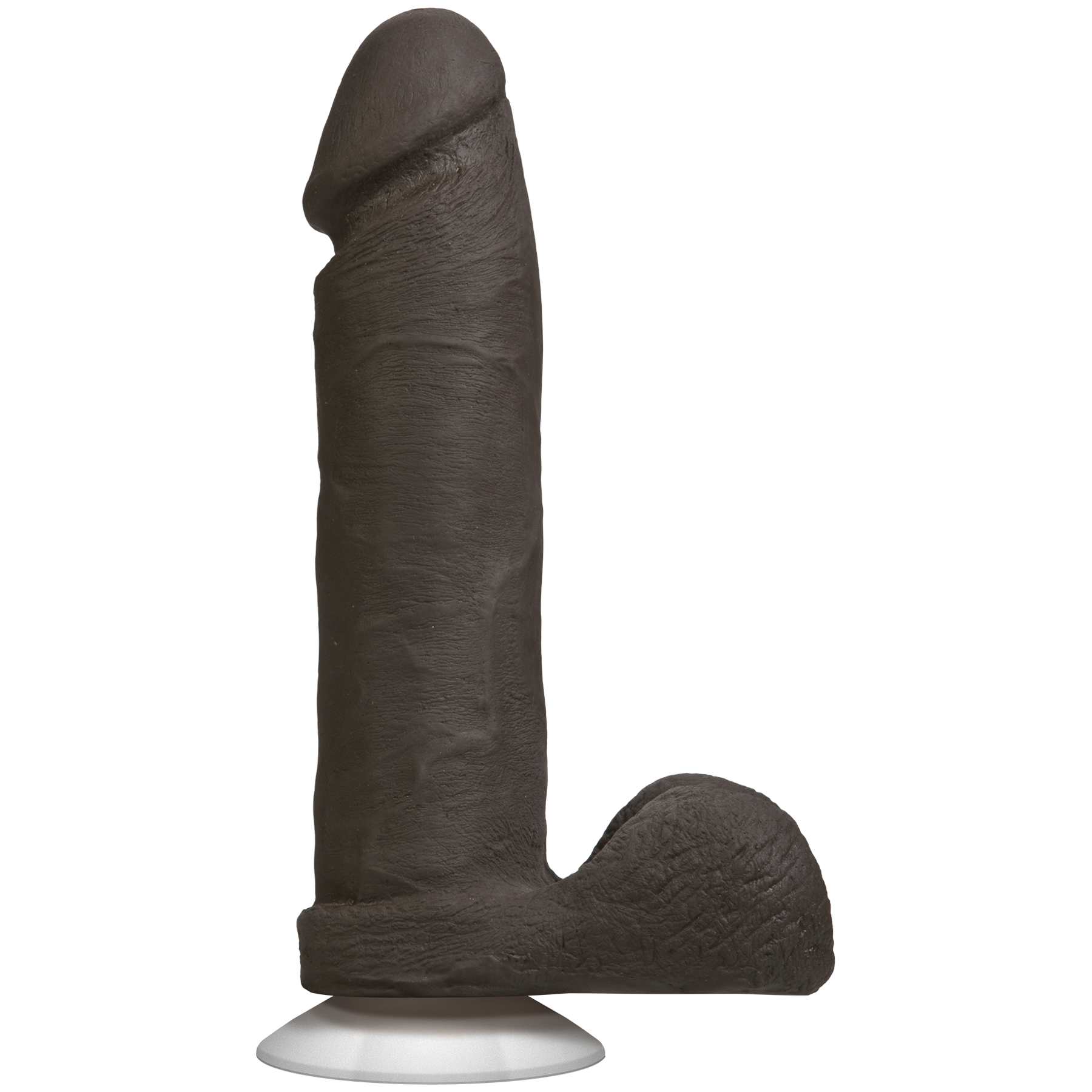 Фалоімітатор Doc Johnson The Realistic Cock 8 inch Black - ULTRASKYN, Vack-U-Lock, діаметр 5,1 см
