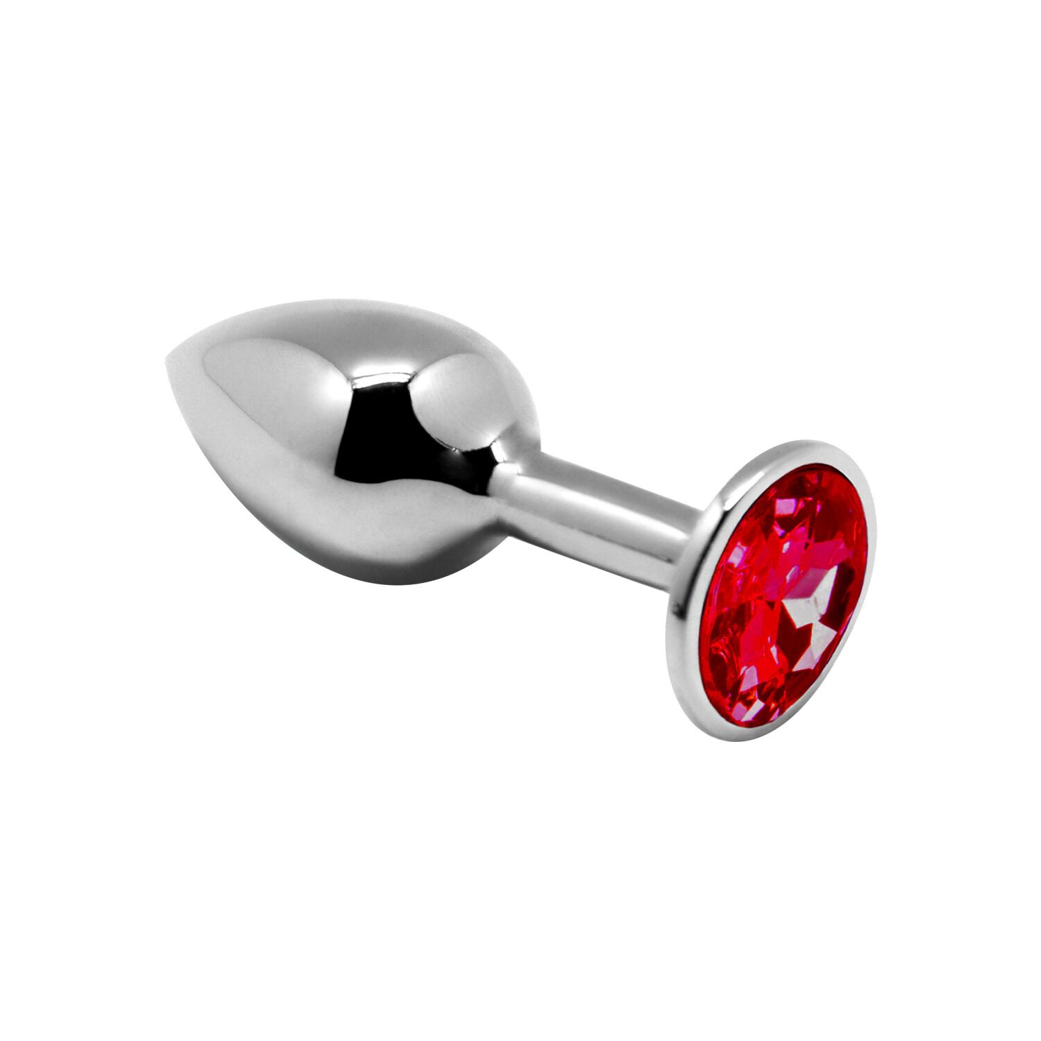 Металева анальна пробка з кристалом Alive Mini Metal Butt Plug Red