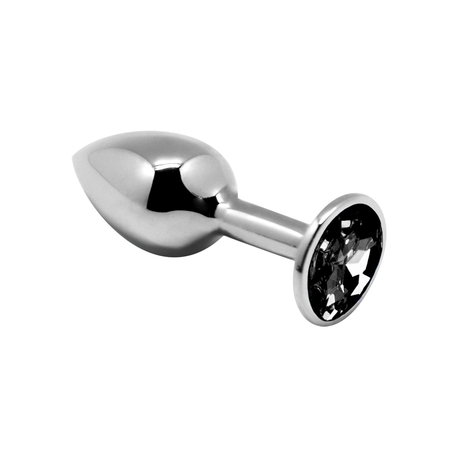 Металева анальна пробка з кристалом Alive Mini Metal Butt Plug Black