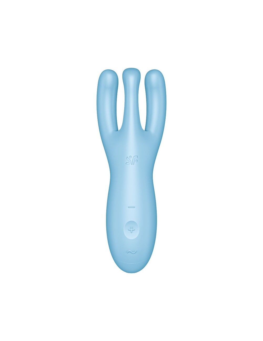 Кліторальний смарт вібратор Satisfyer Threesome 4 Blue з трьома пальчиками