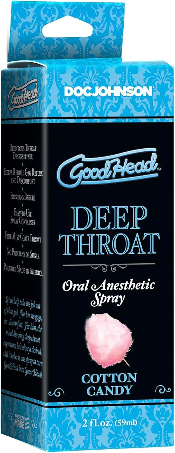 Спрей для мінету Doc Johnson GoodHead DeepThroat Spray - Cotton Candy 59 мл для глибокого мінету
