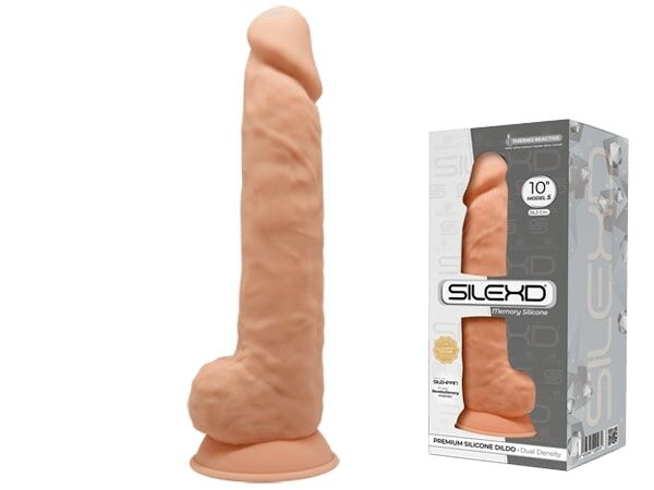 Фалоімітатор реалістичний SilexD Arnold Flesh (MODEL 5 size 10in), двошаровий, силікон+Silexpan