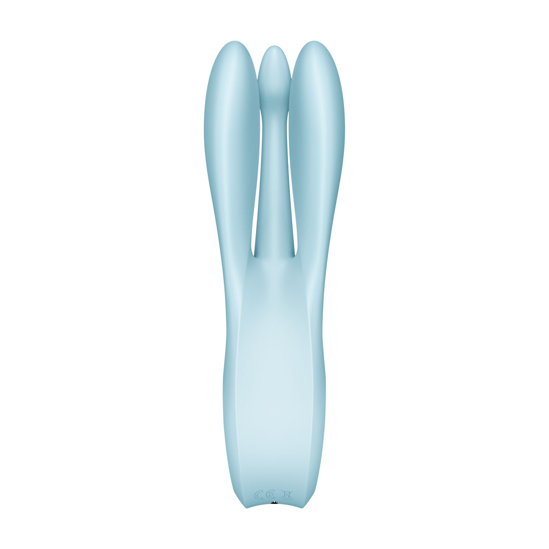 Кліторальний вібратор Satisfyer Threesome 1 Light Blue з трьома гнучкими пальчиками