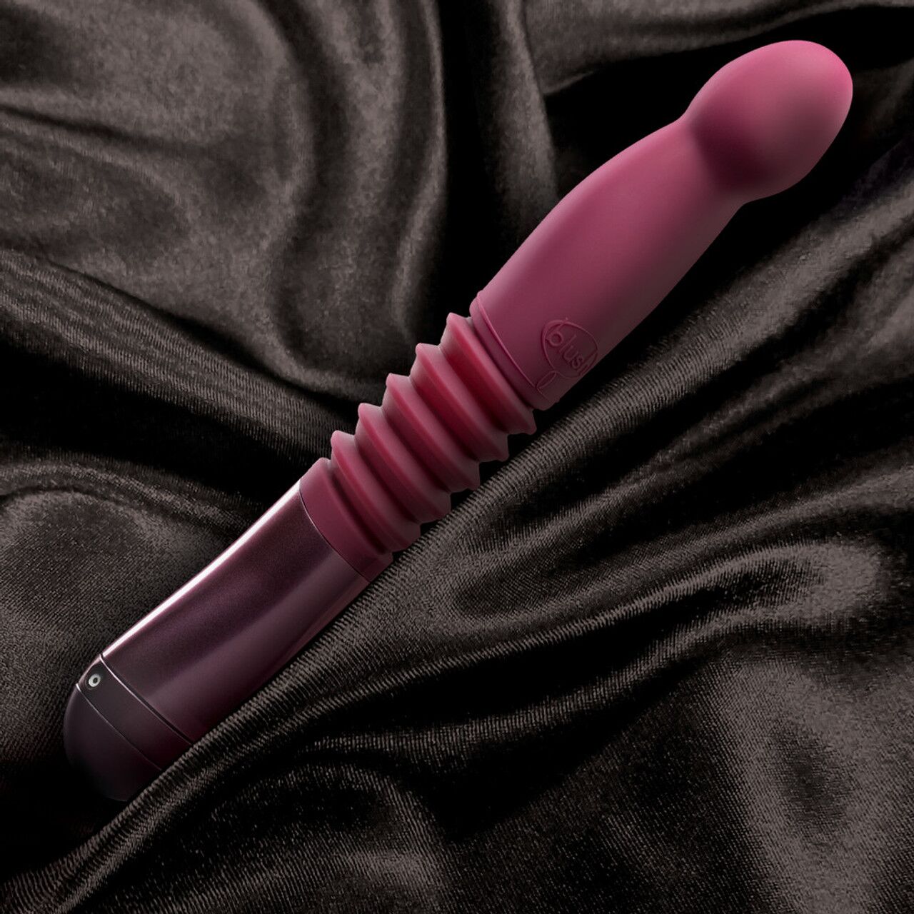 Пульсатор для точки G Blush Temptasia – Trixie Thrusting Dildo – Wine Red, 3 швидкості