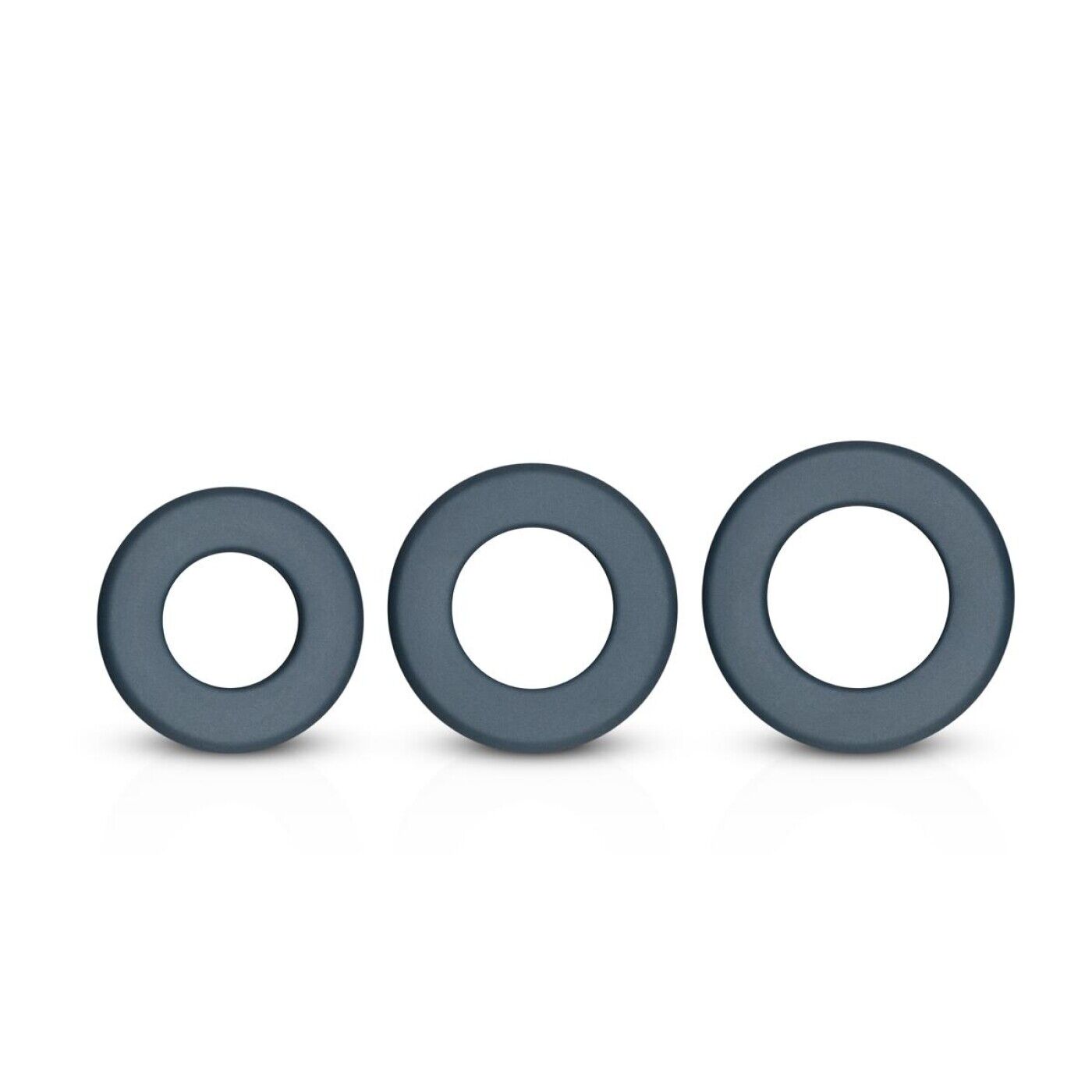 Набір ерекційних кілець Boners 3-Piece Hefty Cock Ring Set, діаметр 3,2 см, 3,8 см та 4,5 см