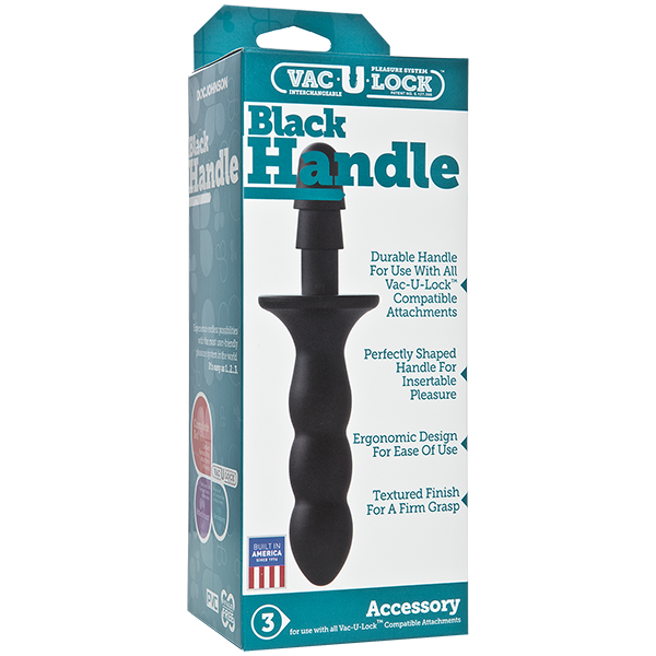 Тримач-руків’я Doc Johnson з кріпленням Vac-U-Lock - Black Handle для іграшок