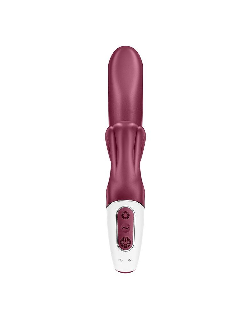 Вібратор-кролик Satisfyer Love Me Red, гнучкий, відросток з потрійним кінчиком