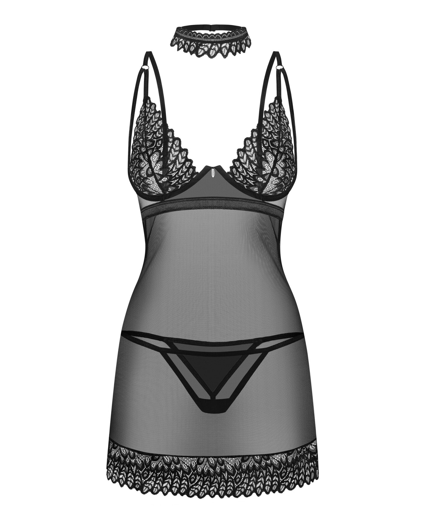 Сорочка Obsessive Donarella chemise & thong XS/S