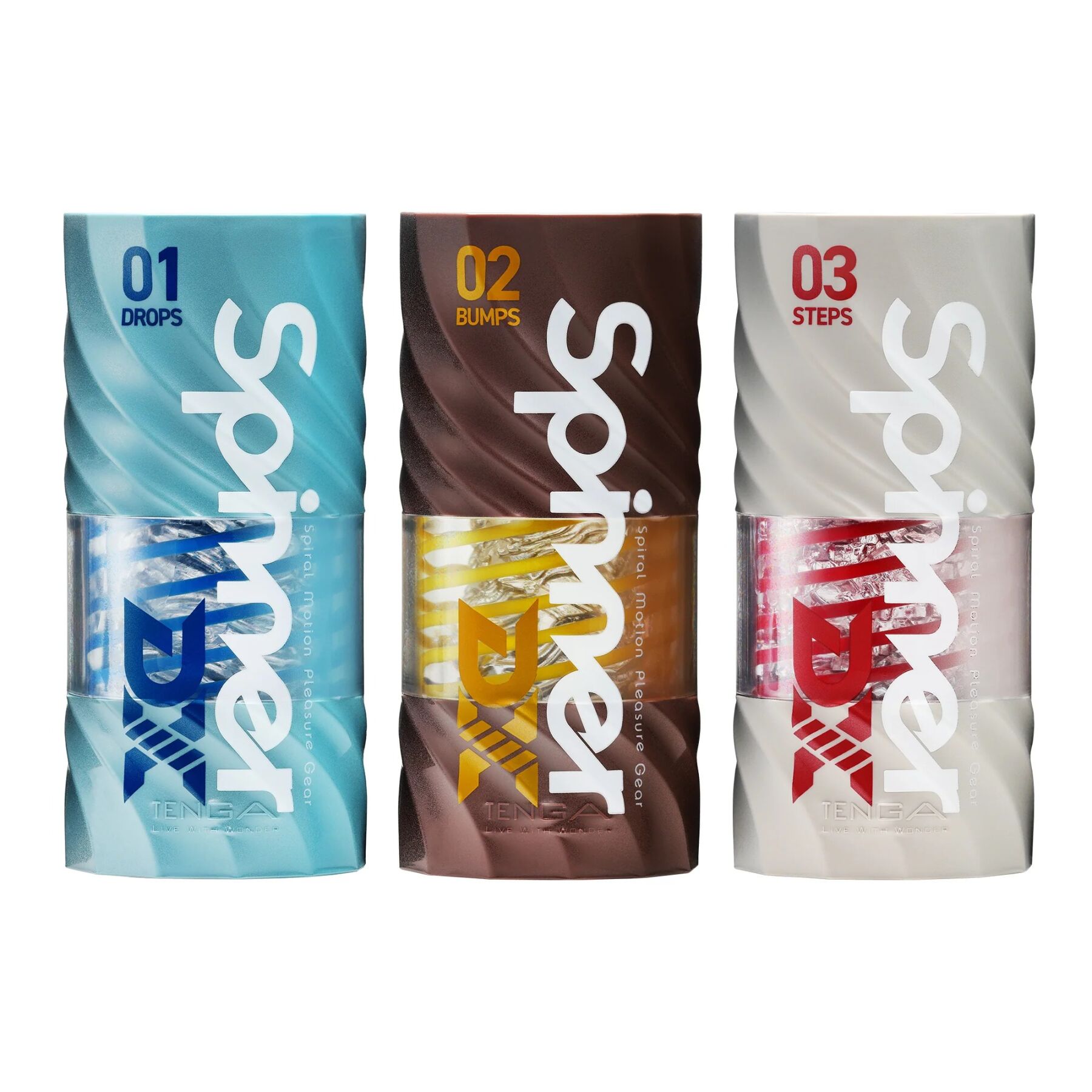 Мастурбатор Tenga Spinner DX 03 Steps, з пружною стимулювальною спіраллю всередині, потужний вплив