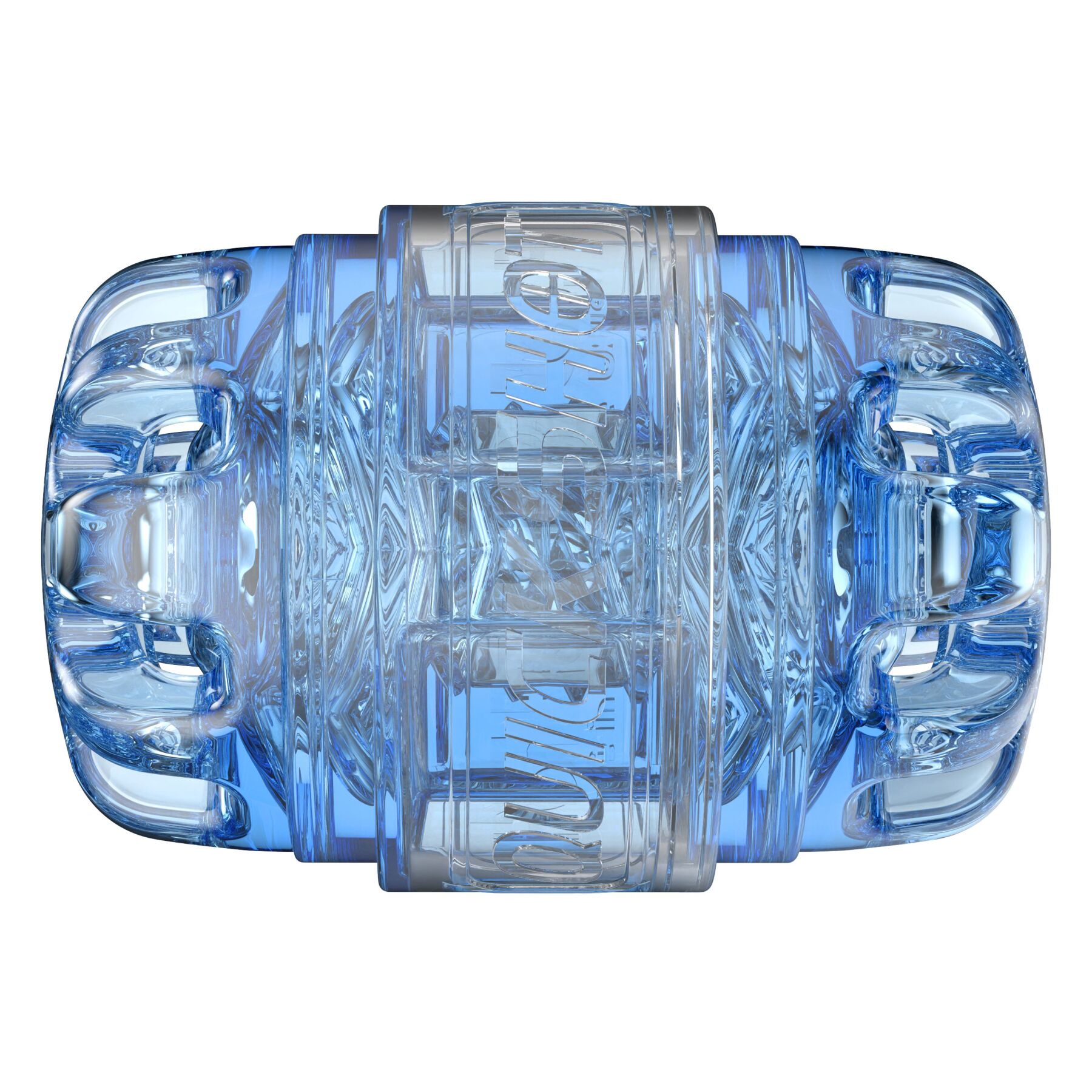 Мастурбатор Fleshlight Quickshot Turbo Blue Ice, компактний, наскрізний, підійде для пар та мінету