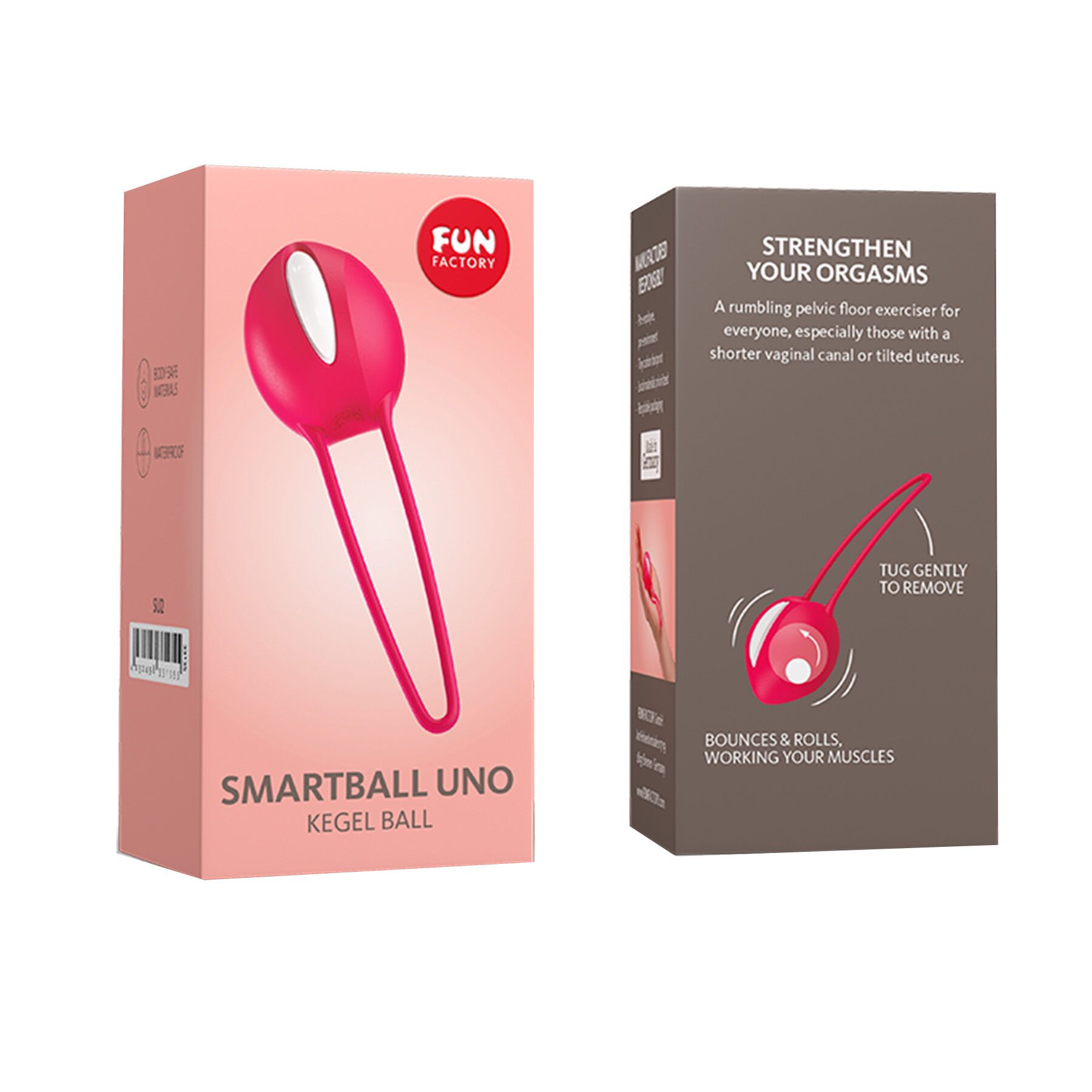 Вагінальна кулька Fun Factory SMARTBALL UNO, червона, одинарна, діаметр 3,6 см