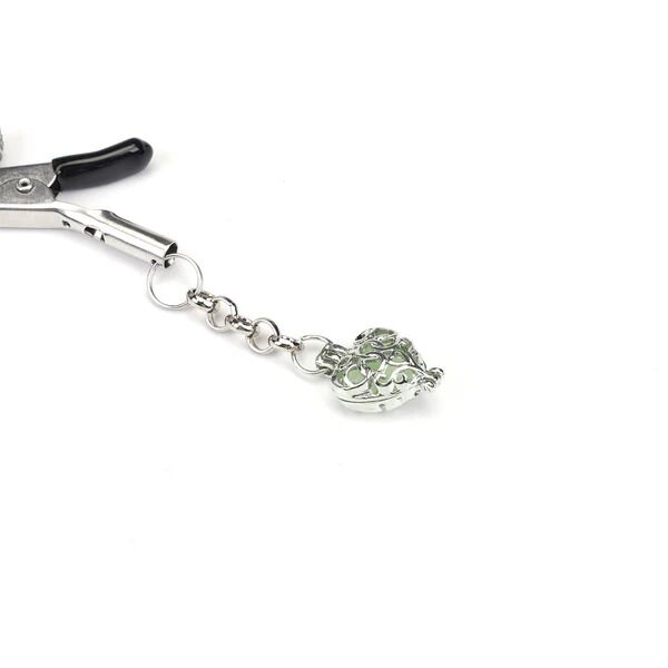 Затискачі для сосків Liebe Seele Glow-in-dark Nipple Clamps Green