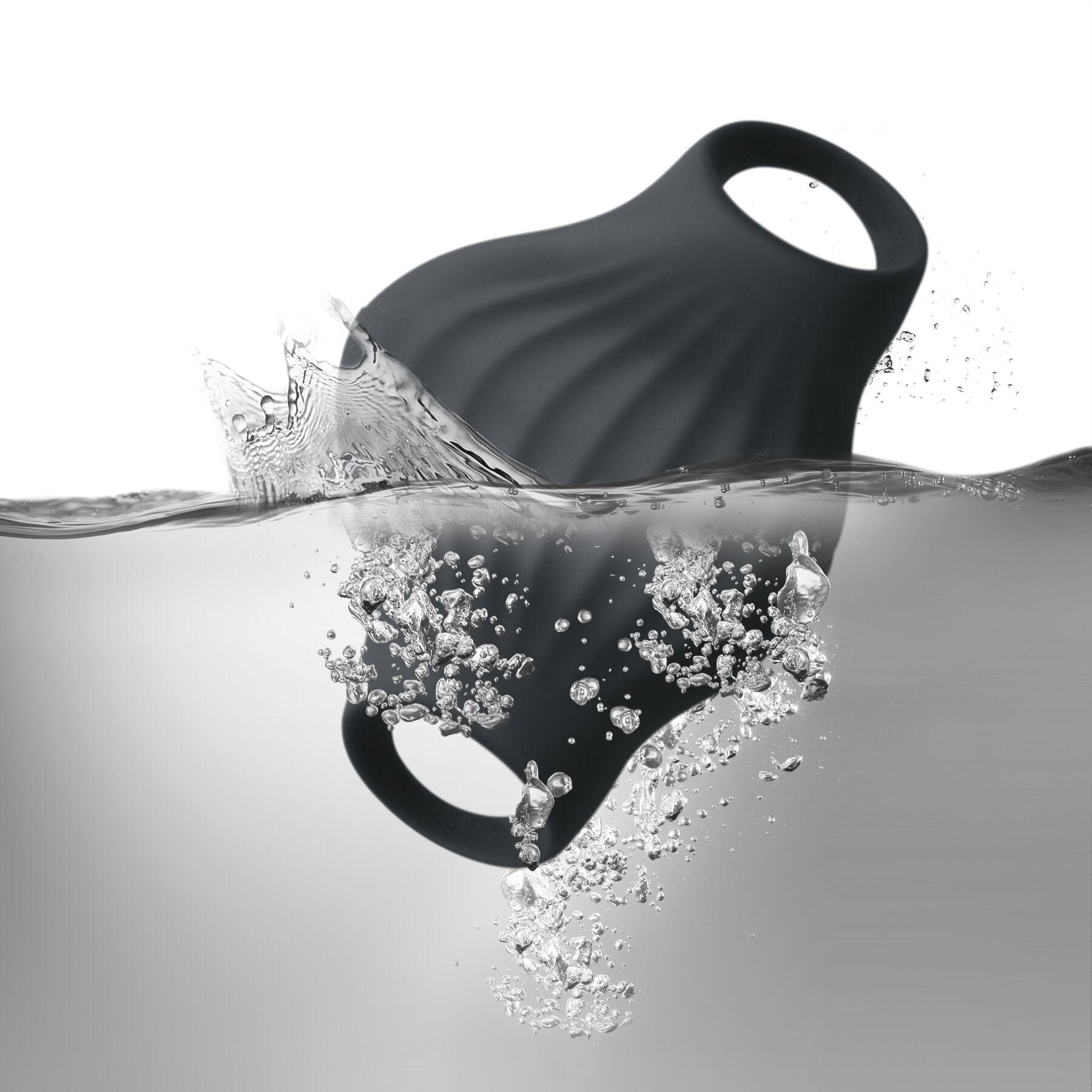 Мастурбатор Rocks Off Palm Black, петлі для пальців, 10 режимів