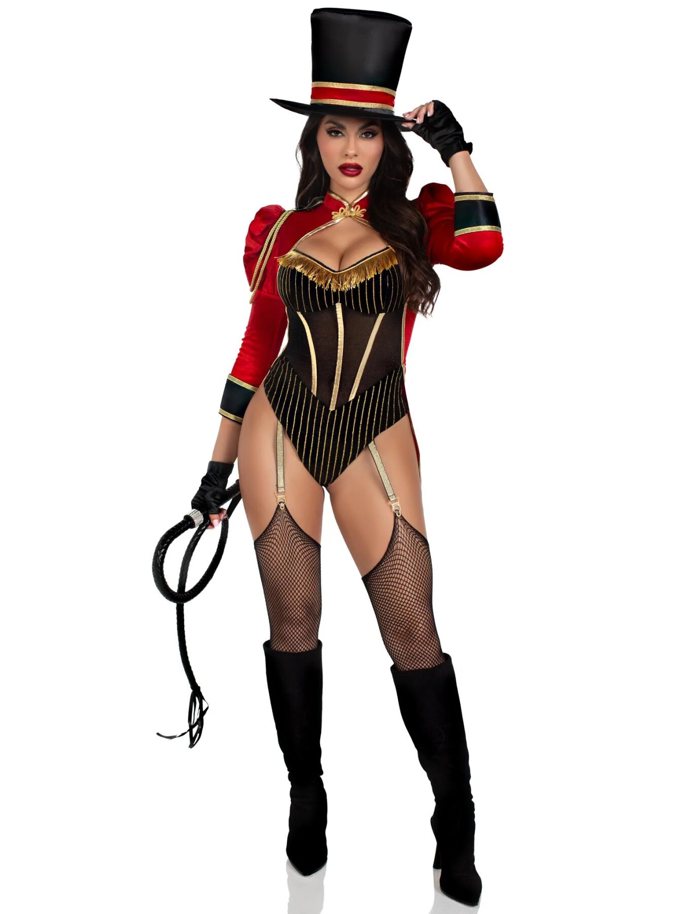 Костюм циркачки Leg Avenue Ravishing Ringmaster Bodysuit M