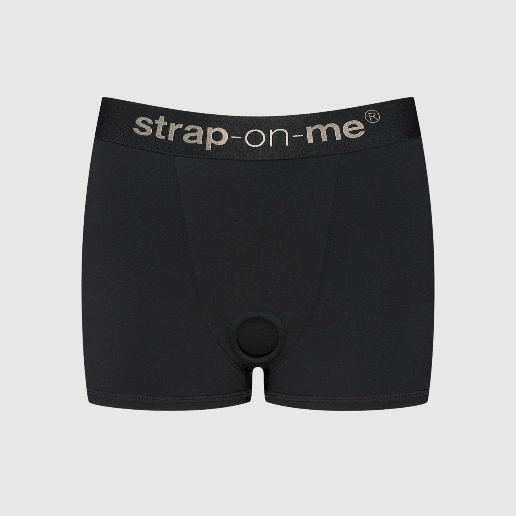 Шорти-боксери з фіксацією дилдо Strap-On-Me Harness Lingerie Allure – M – Black