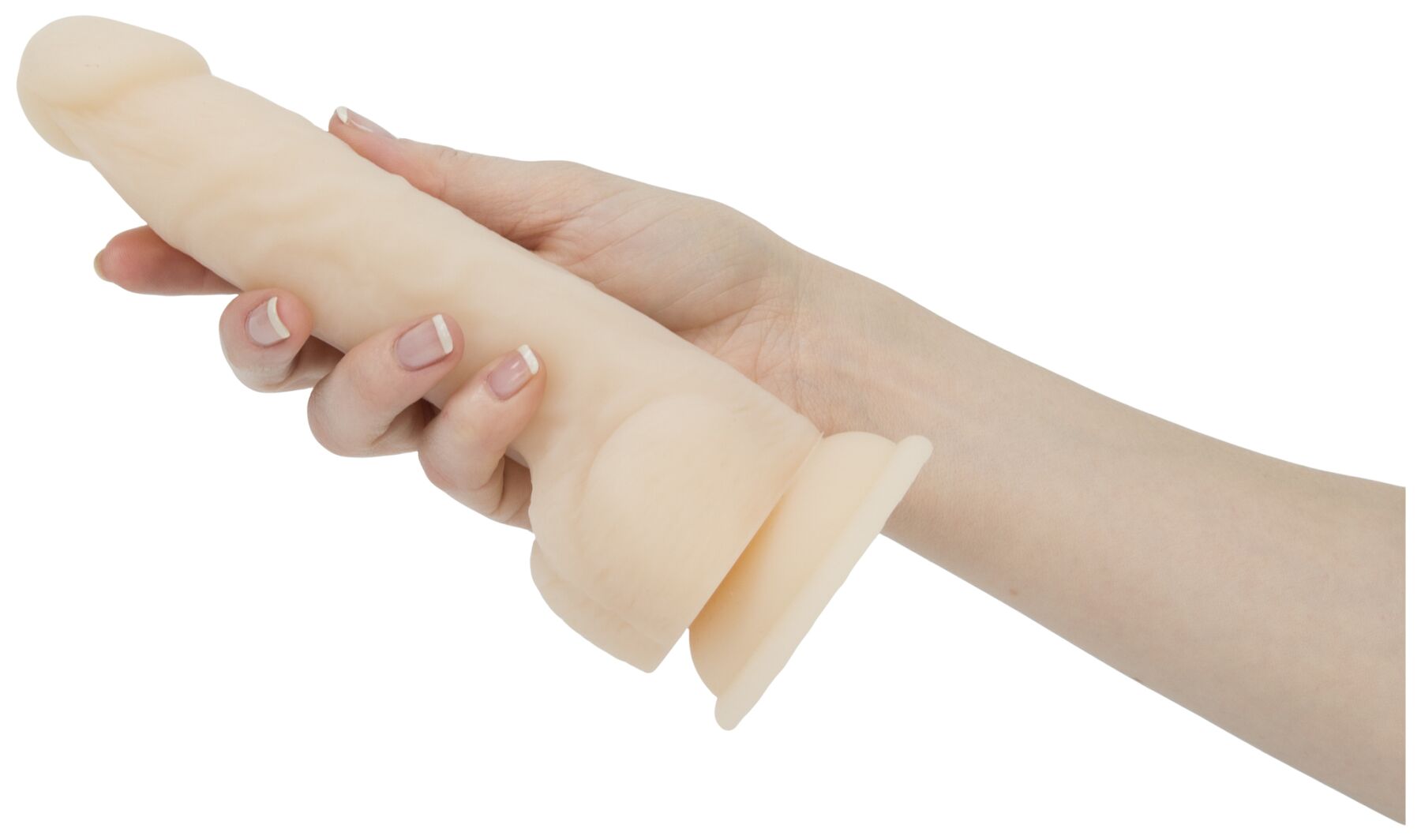 Фалоімітатор з пульсацією Naked ADDICTION Dominic 9″ Vanilla, пульт ДК, діаметр 4,2 см