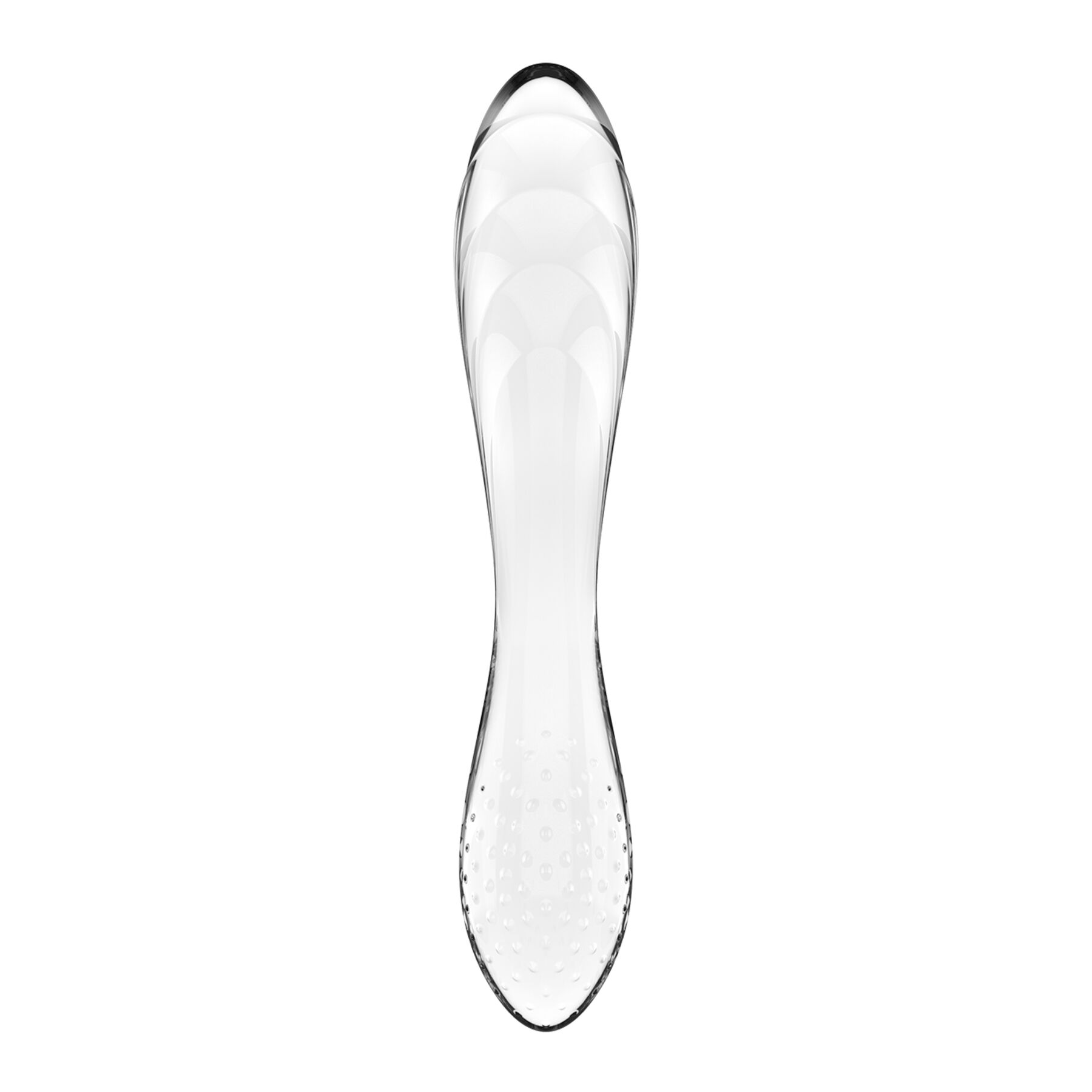 Двосторонній скляний дилдо Satisfyer Dazzling Crystal 1 Transparent, дуже міцний, без стопера