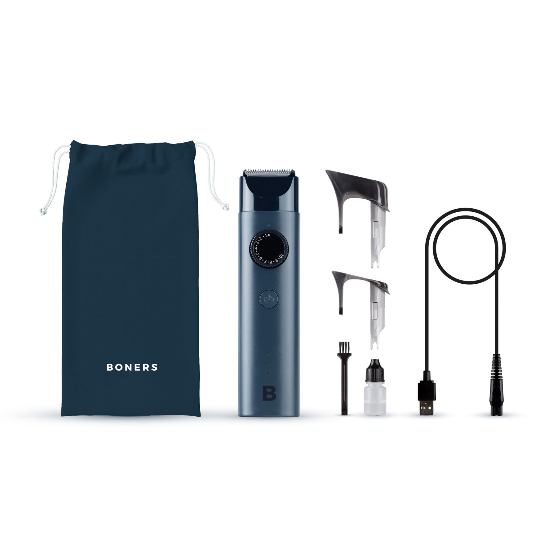 Бездротовий тример для інтимних зон Boners Hair Trimmer Shaver, 10 швидкостей, 2 насадки