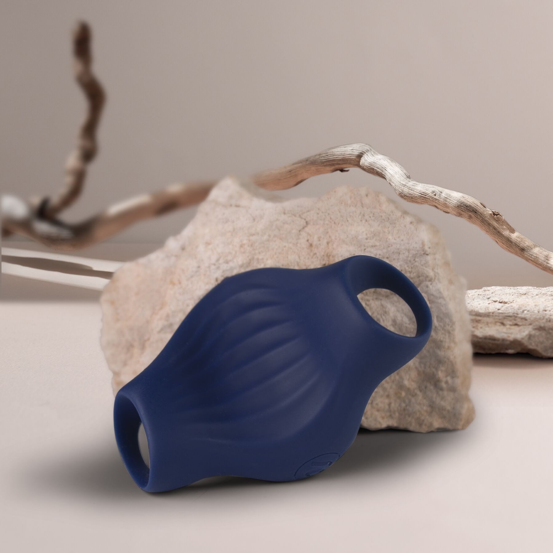 Мастурбатор Rocks Off Palm Blue, петлі для пальців, 10 режимів