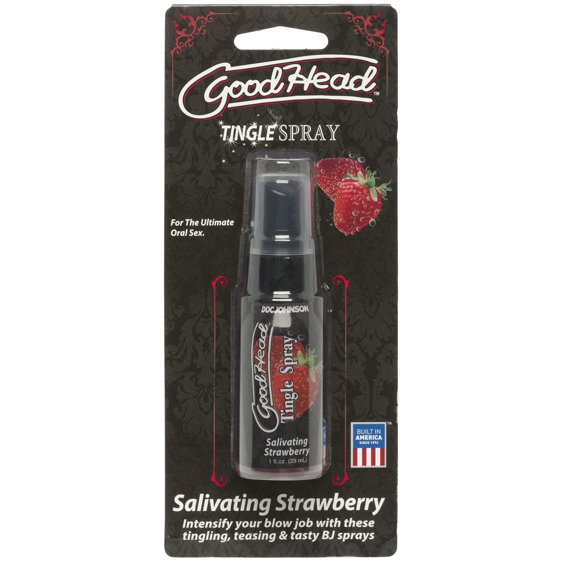 Спрей для мінету Doc Johnson GoodHead Tingle Spray - Strawberry (29 мл) із стимулювальним ефектом