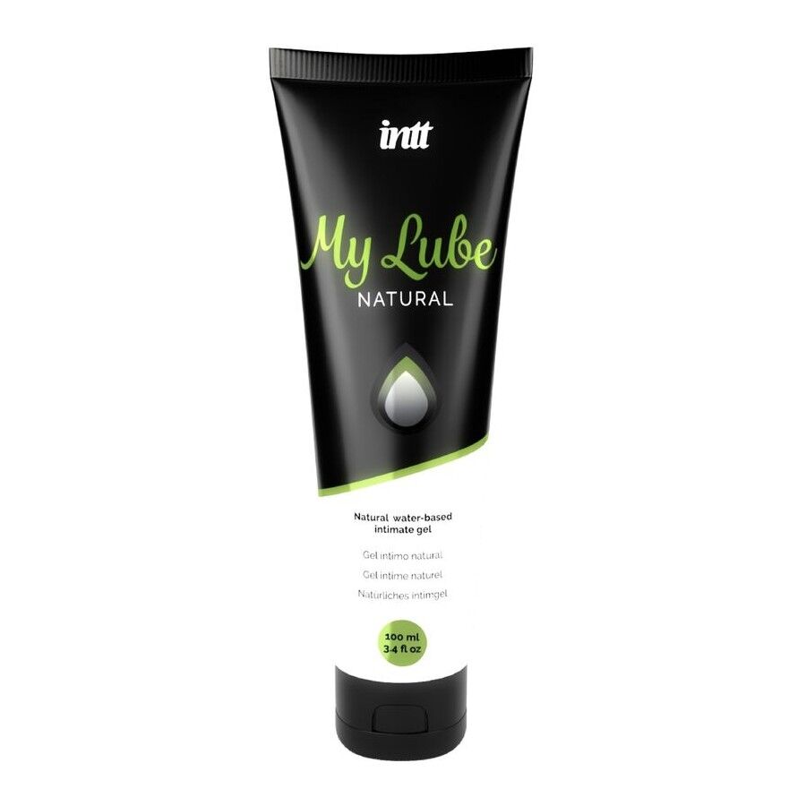 Лубрикант на водній основі Intt My Lube Natural, 100 мл, натуральний склад, без запаху, нелипкий