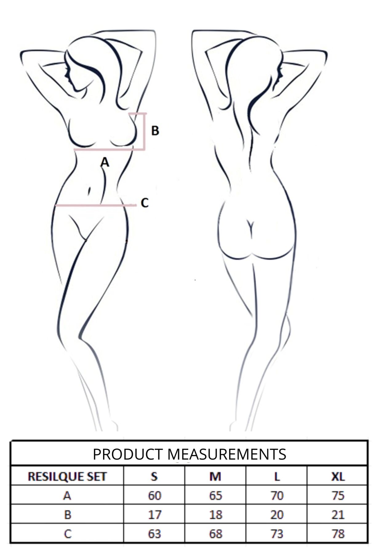 Комплект Passion RESILQUE SET white XL