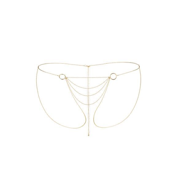 Ланцюжок-трусики Bijoux Indiscrets Magnifique Bikini Chain – Gold, прикраса для тіла