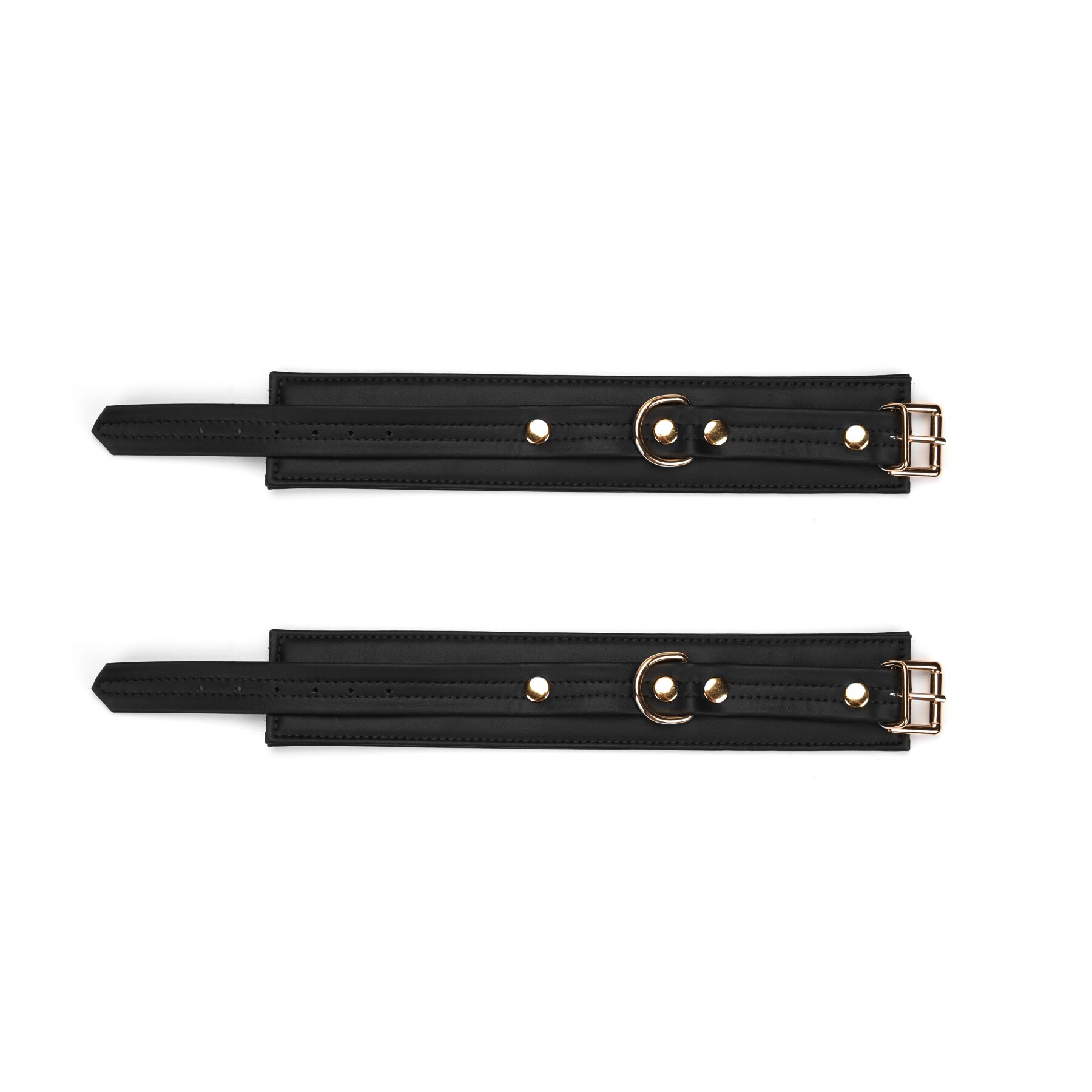 Поножі Liebe Seele Black Organosilicon Anklecuffs, екошкіра