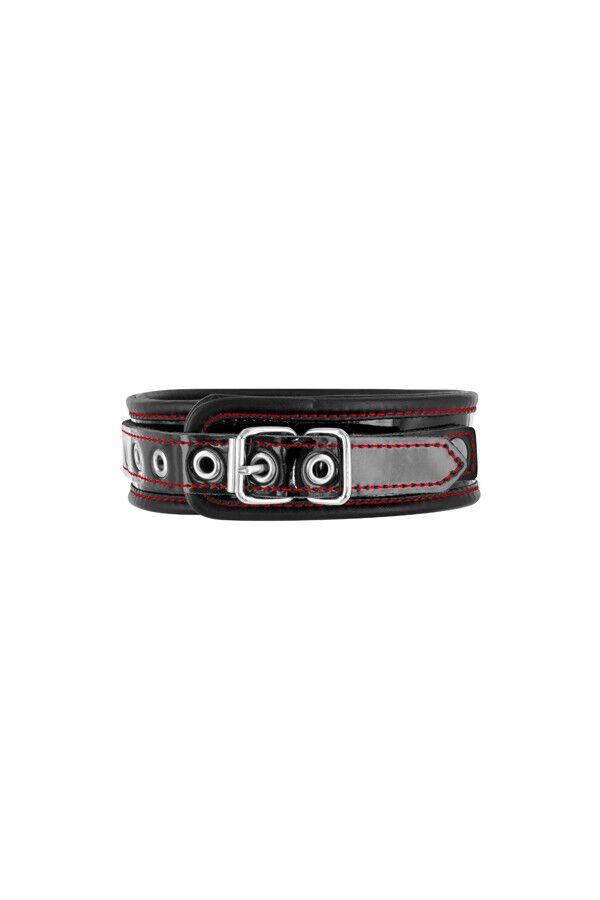 Нашийник з натуральної шкіри Fetish Tentation Premium Patent leathe chocker