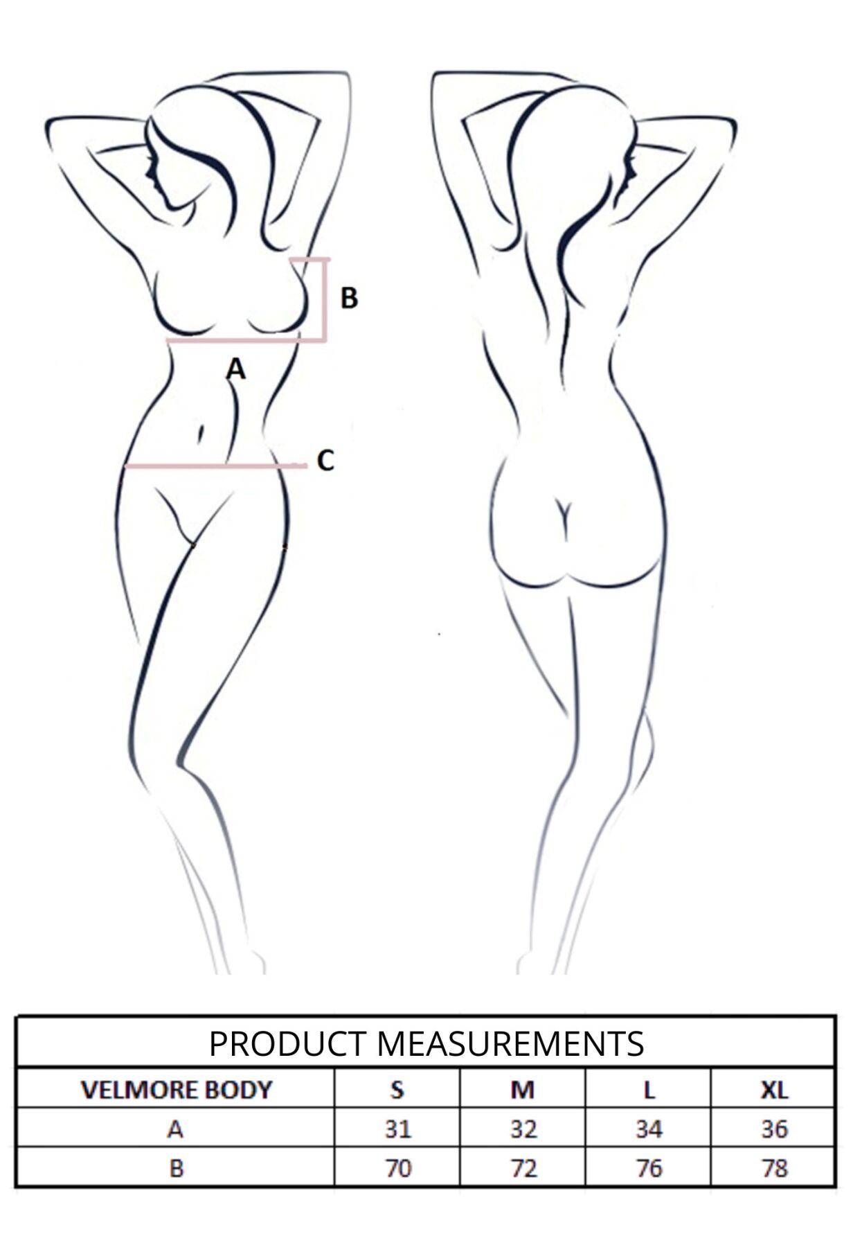 Боді Passion VELMORE BODY violet XL