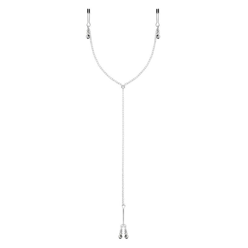 Затискачі для сосків та клітора Bedroom Fantasies: Nipple and Clitoris Clamps - Silver