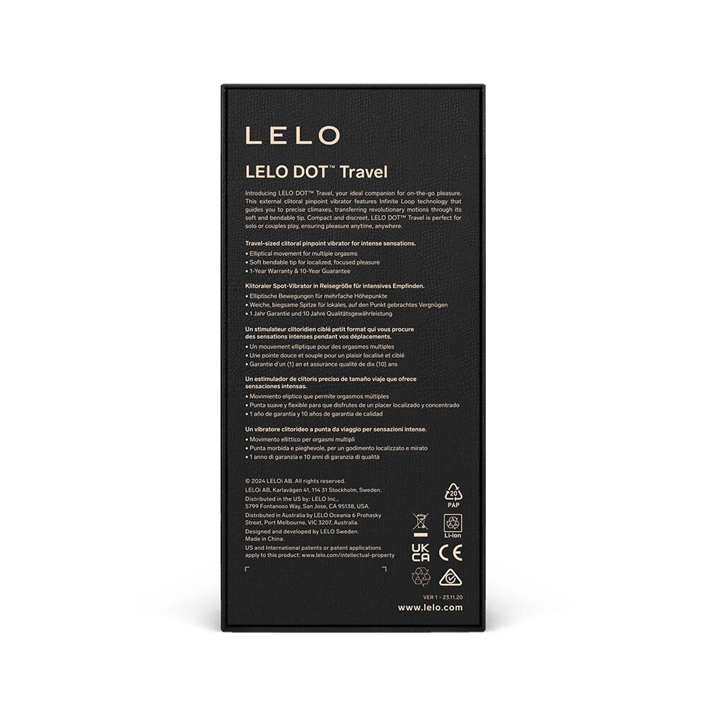 Кліторальний вібратор LELO DOT Travel Pink