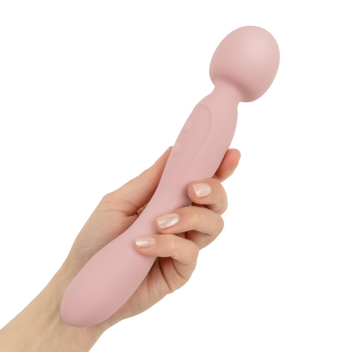 Вібромасажер Good Vibes Only - SIMI Double-Sided Wand Vibrator Soft Silicone - Pink
