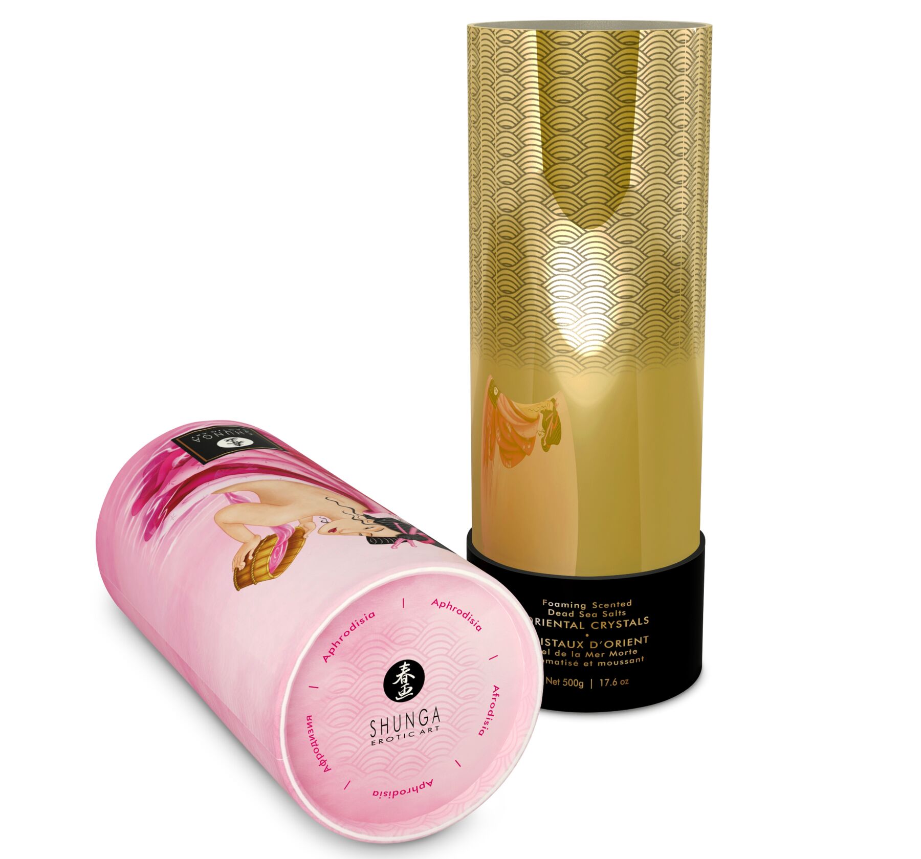 Пінлива сіль для ванни Shunga Dead Sea salt Oriental Crystals — Rose Petal (500 г), Мертвого моря