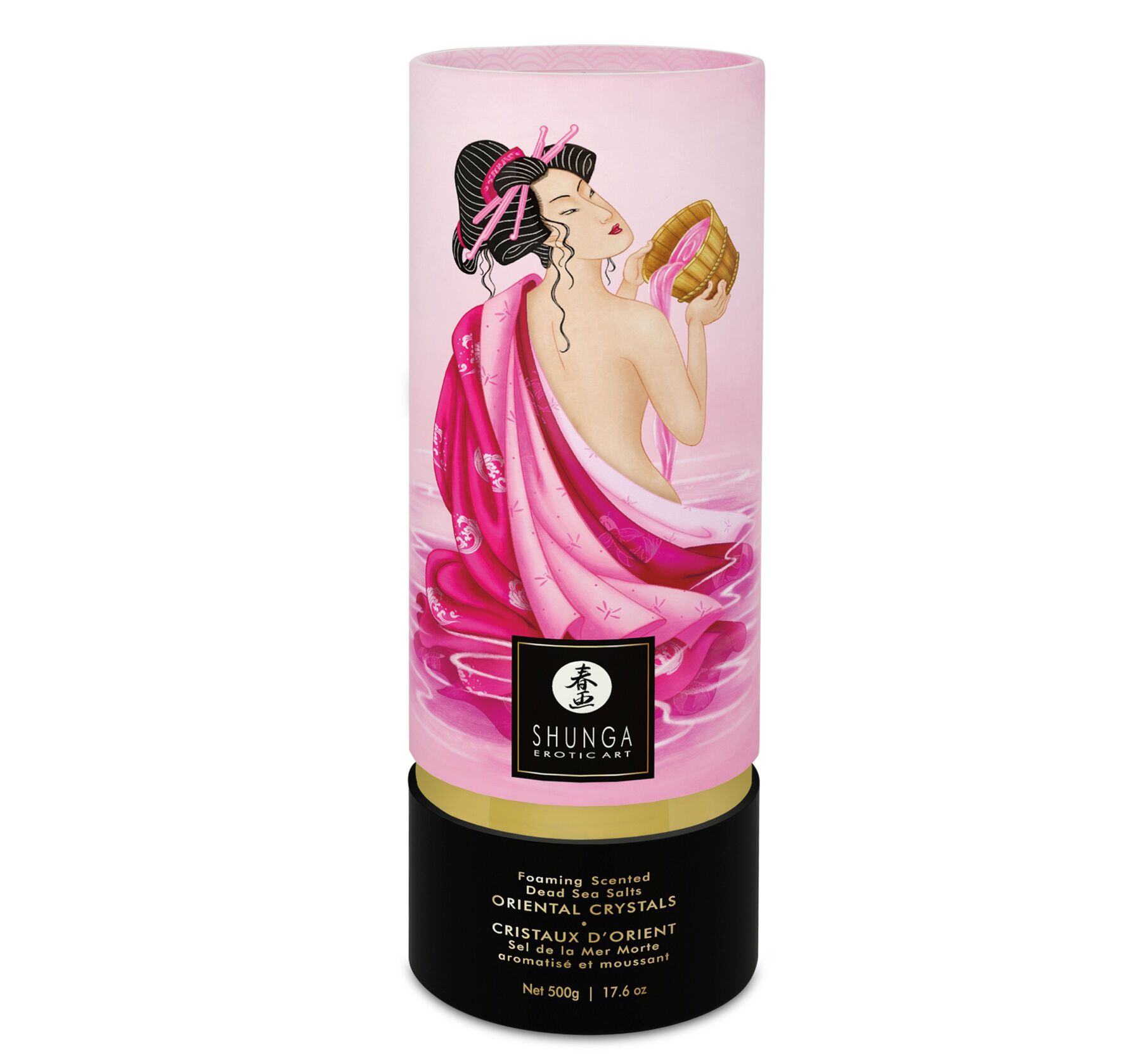 Пінлива сіль для ванни Shunga Dead Sea salt Oriental Crystals — Rose Petal (500 г), Мертвого моря