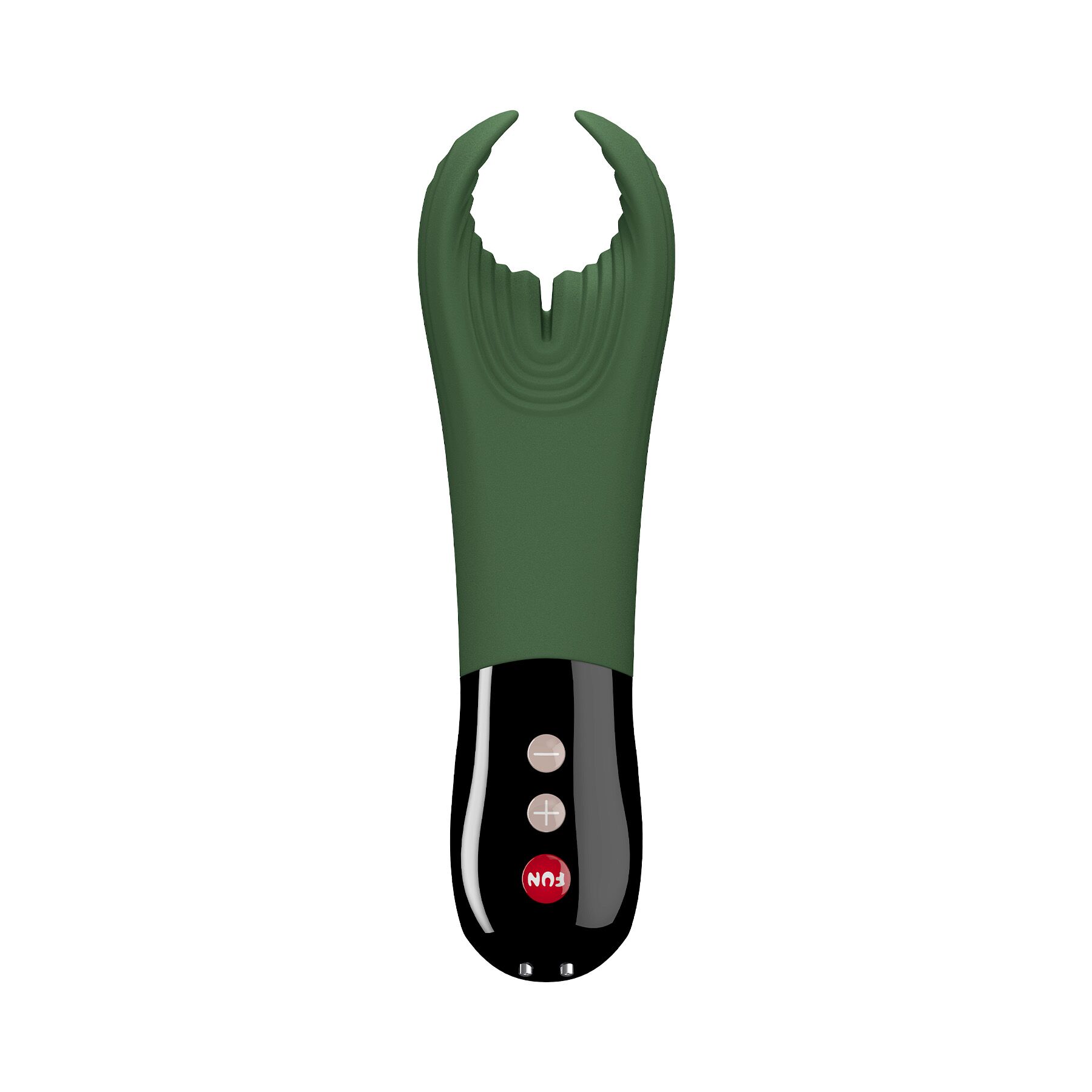 Вібратор для пеніса Fun Factory MANTA moss green/black, підходить для парних ігор