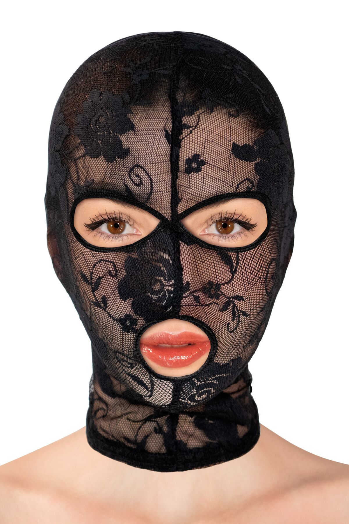 Капюшон для БДСМ Fetish Tentation Patterned fishnet hood