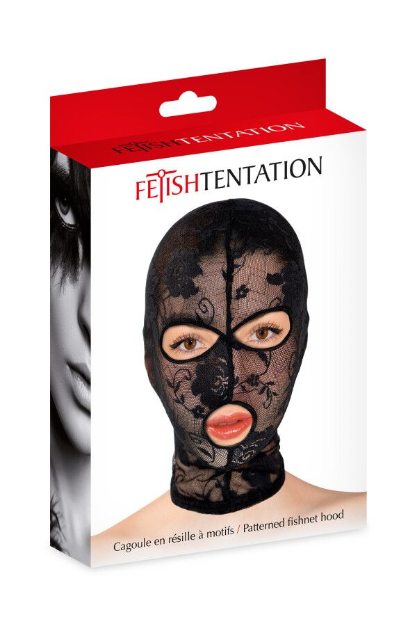 Капюшон для БДСМ Fetish Tentation Patterned fishnet hood
