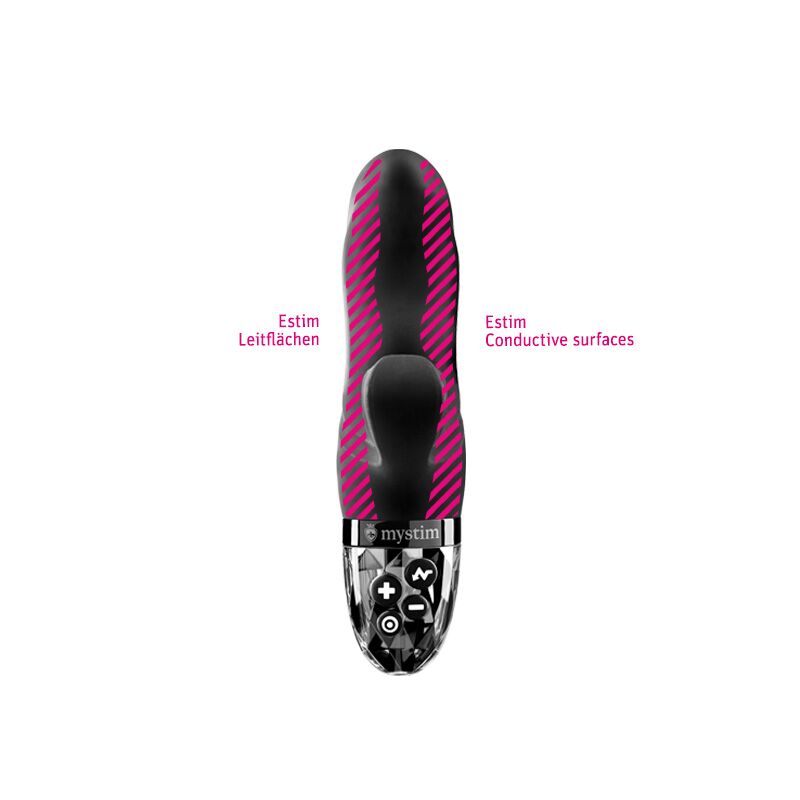 Вібратор-кролик з електростимуляцією Mystim Hop Hop Bob Black Edition