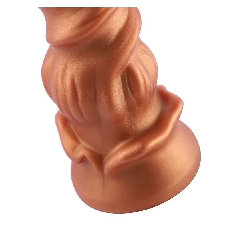 Фалоімітатор для секс-машин Hismith Spiral Grain Silicone Dildo Monster Series, спіральний рельєф