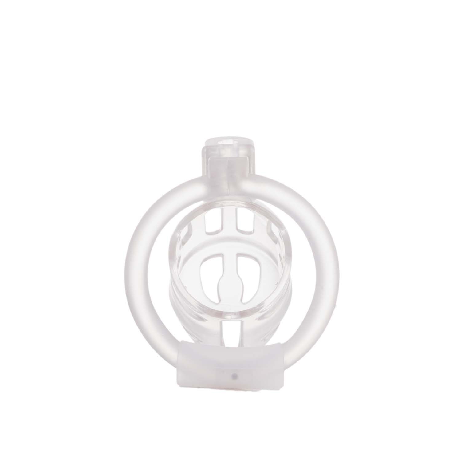 Клітка для пеніса LOCKINK SEVANDA Plastic Penis Chastity Cage, прозора, 3 кільця різних розмірів