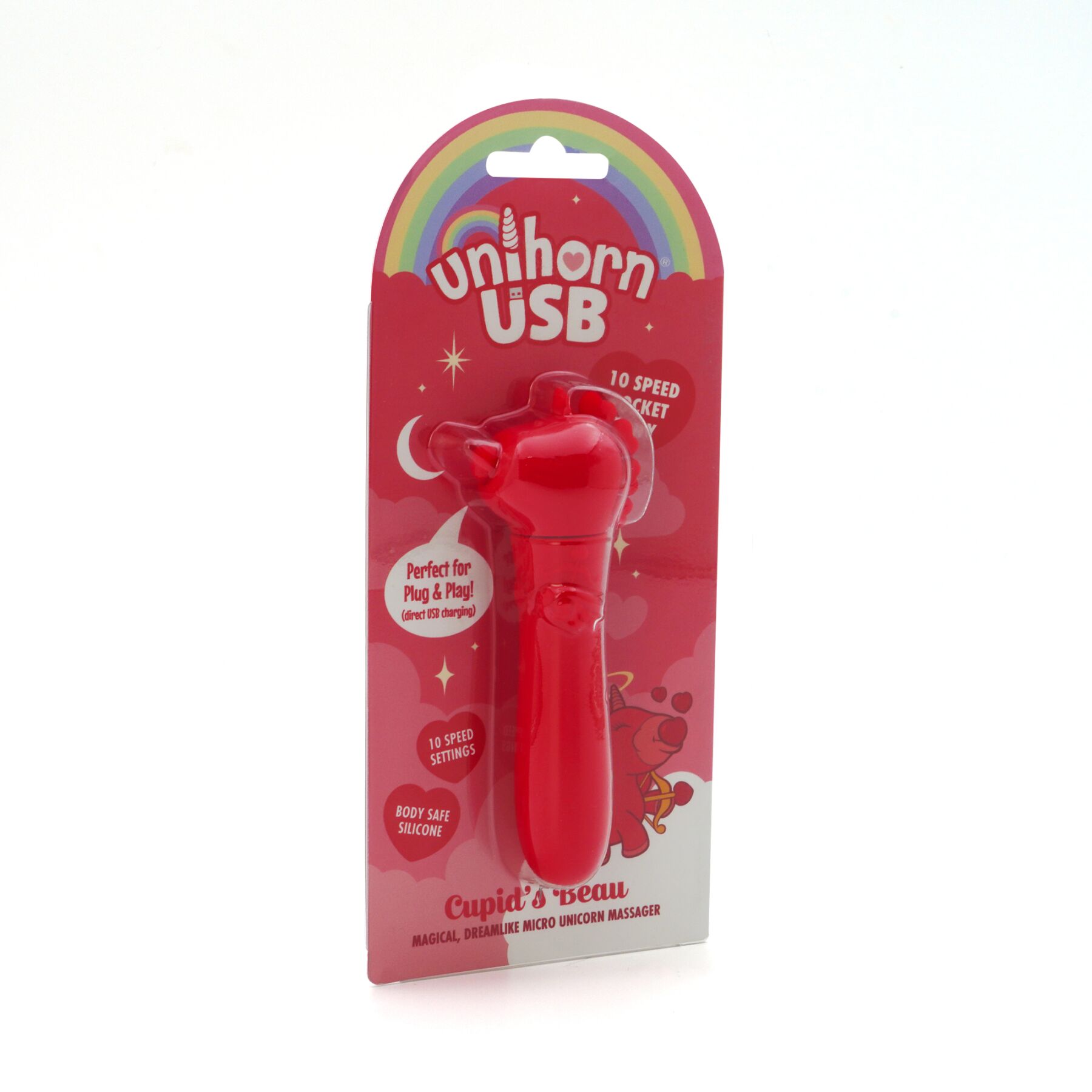 Вібратор-єдиноріжка Unihorn USB Bullet – Cupid's Beau, віброкуля, USB-зарядка, 10 режимів