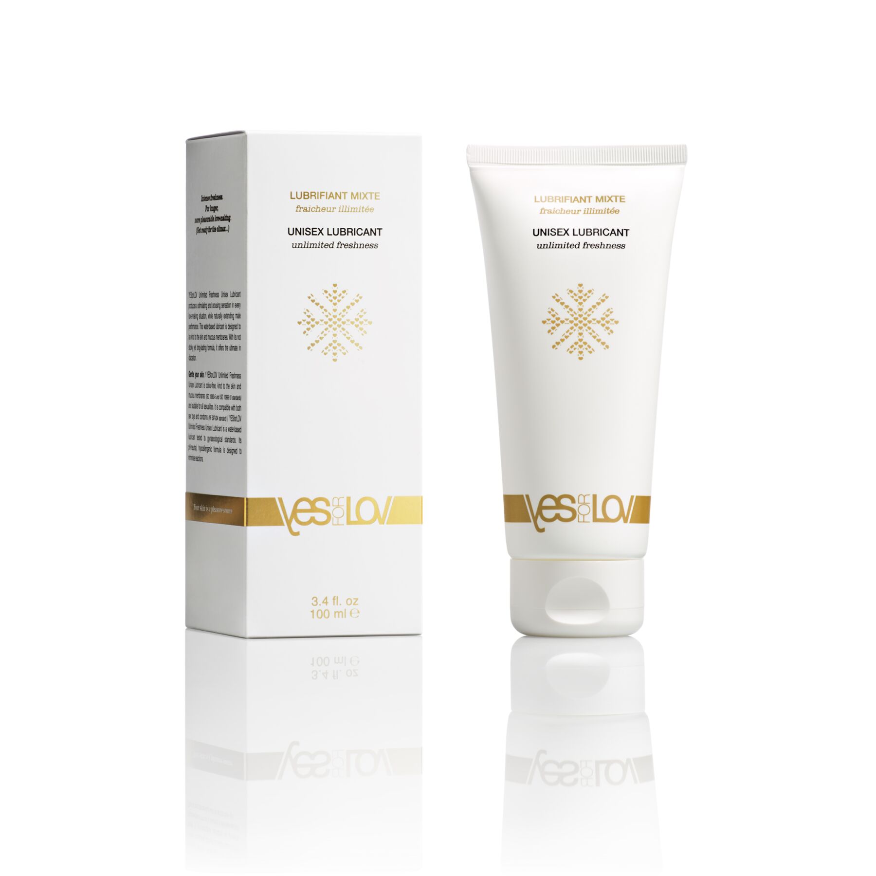 Охолоджувальна змазка на водній основі YESforLOV UNISEX LUBRICANT 100 мл, 99 % натуральних інгредієнтів