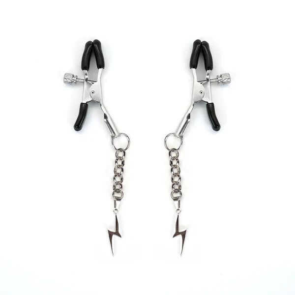 Затискачі для сосків Liebe Seele Lightning Nipple Clamps Silver