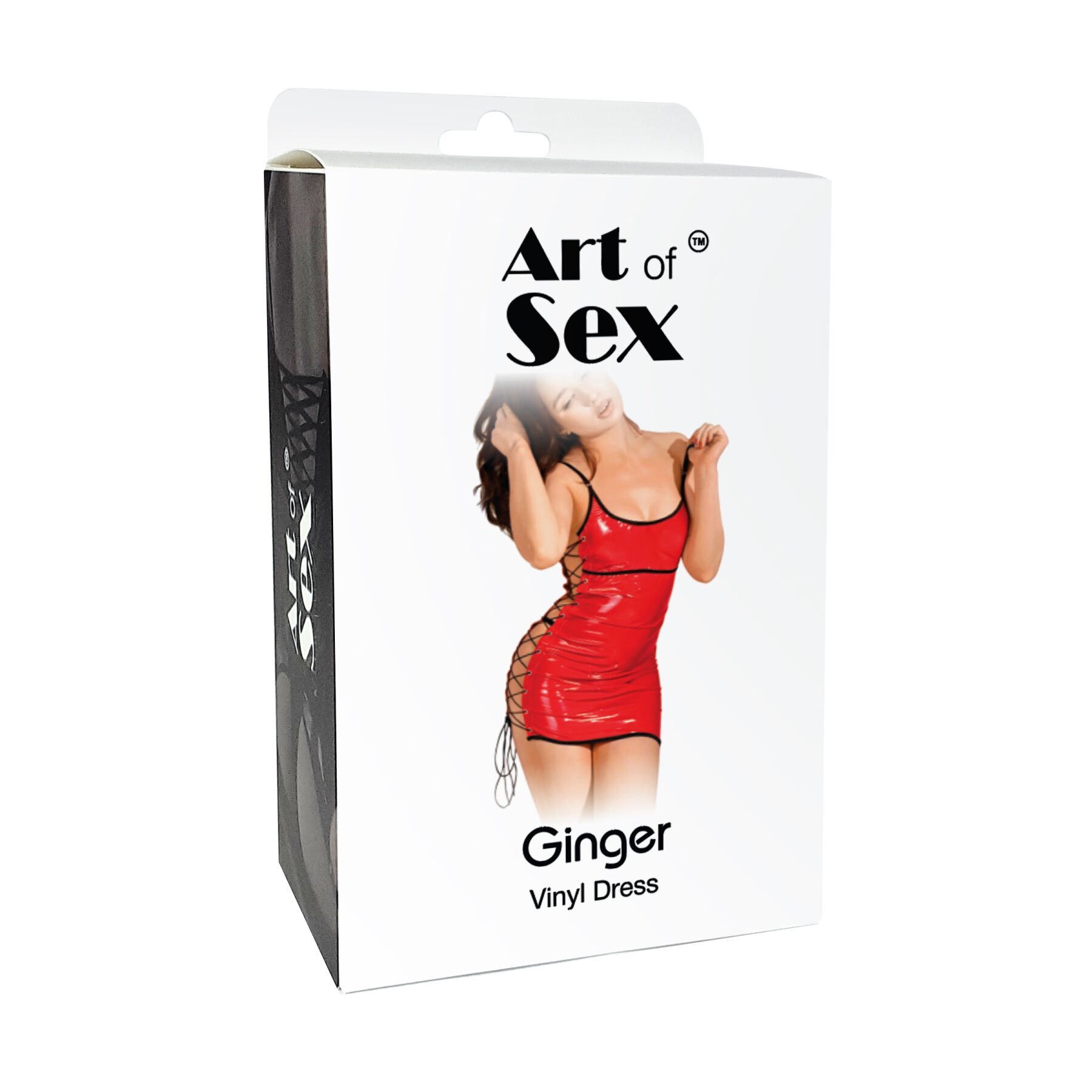 Сексуальна лакована сукня на шнурівці Art of Sex - Ginger чорна XS-M