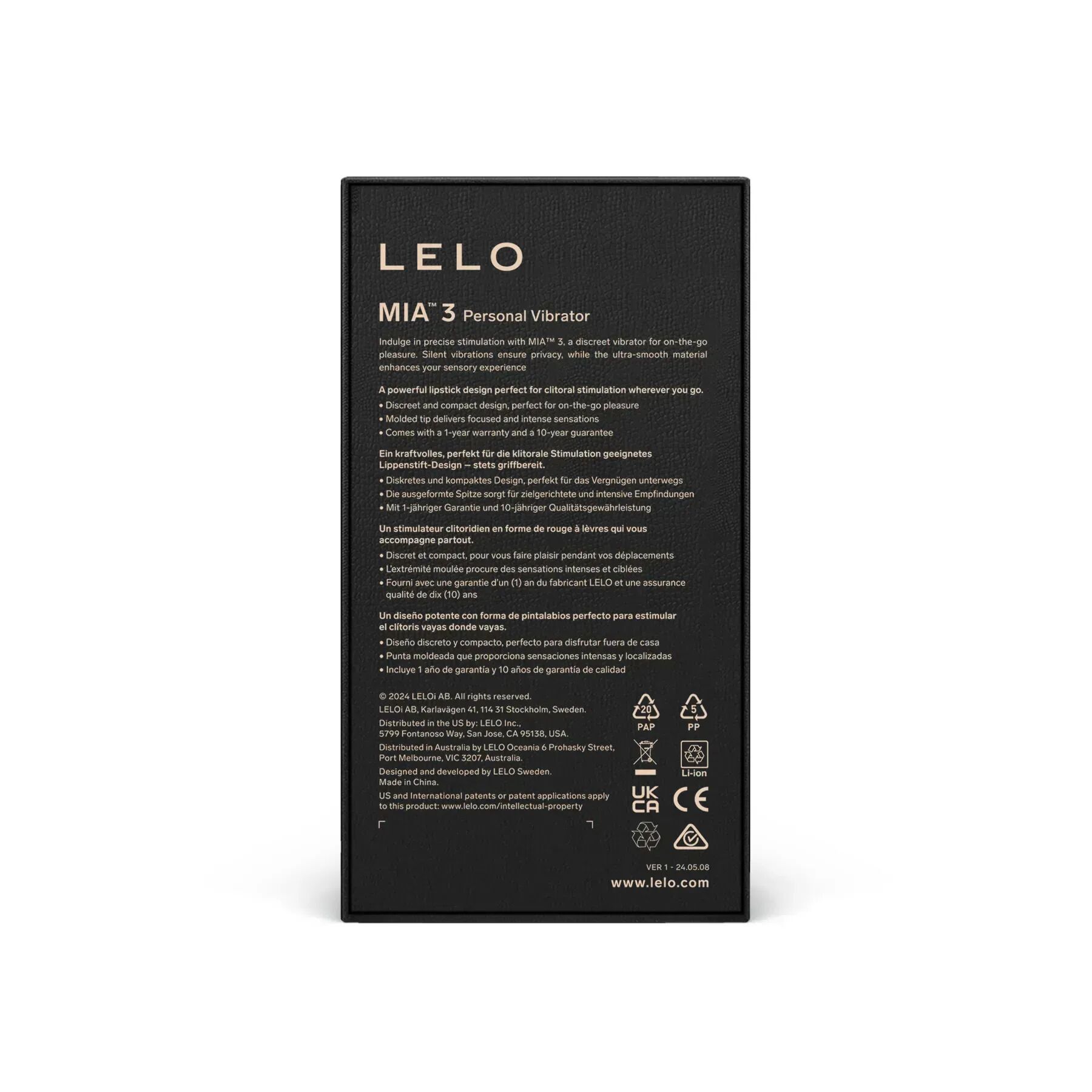 Шикарна віброкуля LELO Mia 3 Black