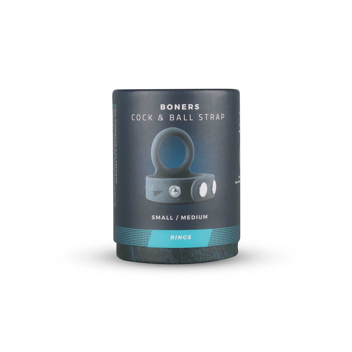 Подвійне ерекційне кільце Boners Cock & Ball Strap S/M, регулювання діаметра, 3,5–5,5 см