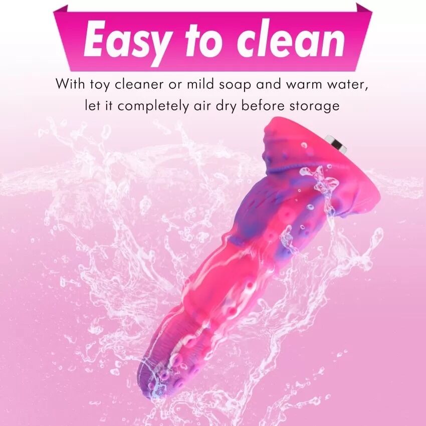 Фалоімітатор для секс-машин Hismith Tentacle Silicone Dildo Monster Series, KlicLok та присоска