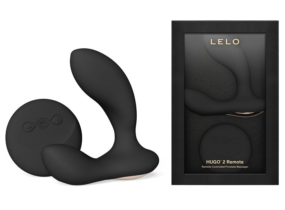 Масажер простати LELO Hugo 2 Remote Black, 2 мотори, дуже потужний, пульт ДК